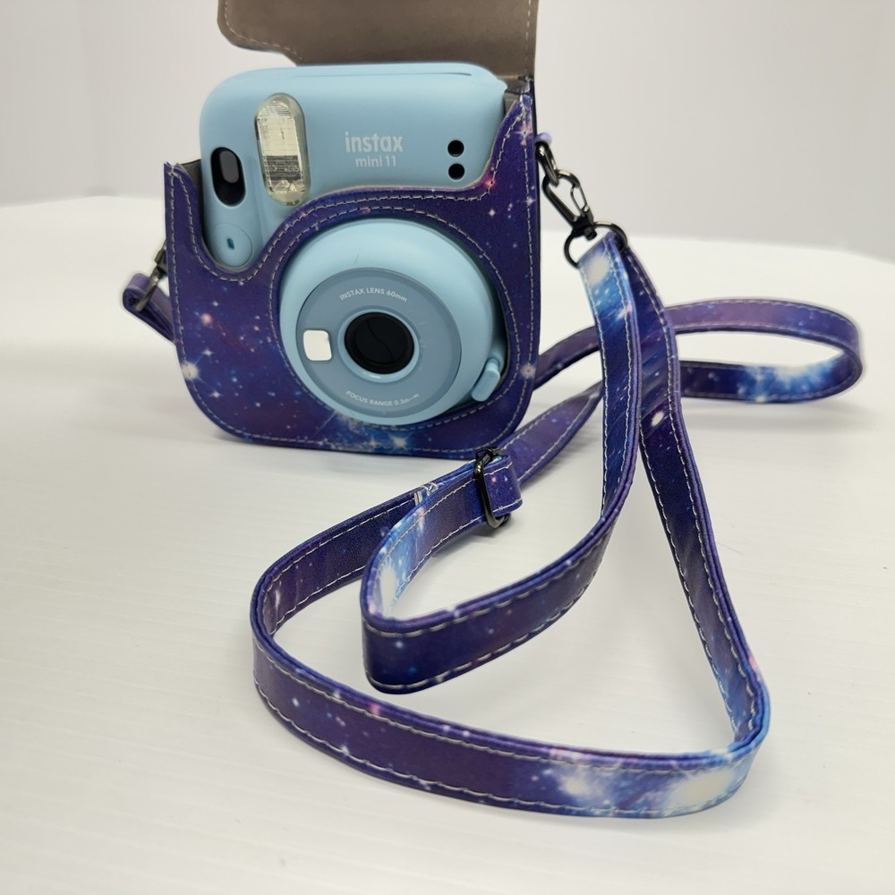 Fujifilm Instax Mini 11 Blue Instant Film Camera Tested W/ Case